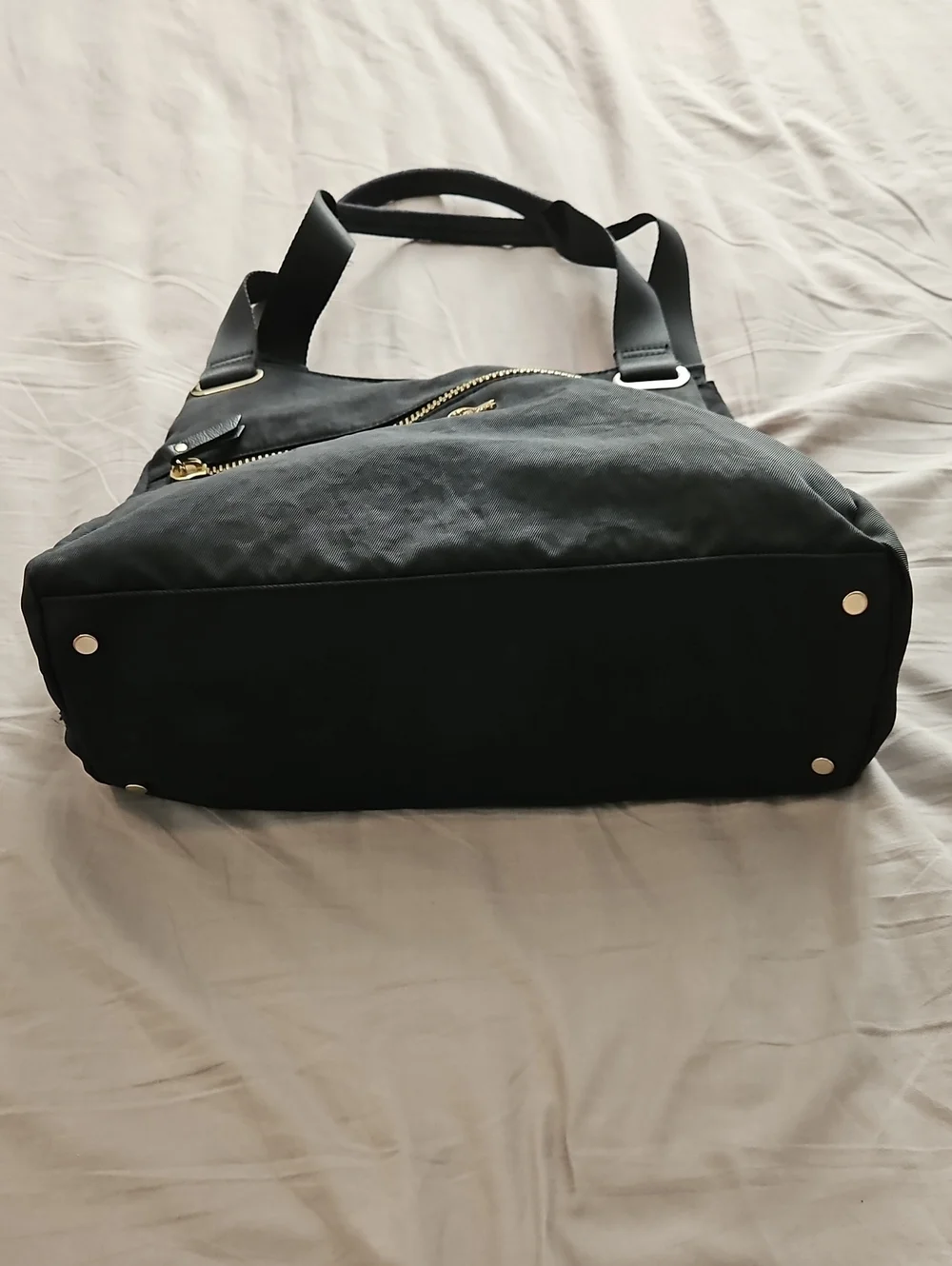 Kipling Black Shoulder Bag with Gold Hardware